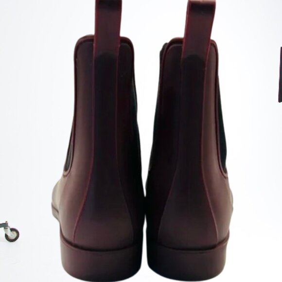 JCREW Matte Burgundy Rain Boots - Picture 5 of 6